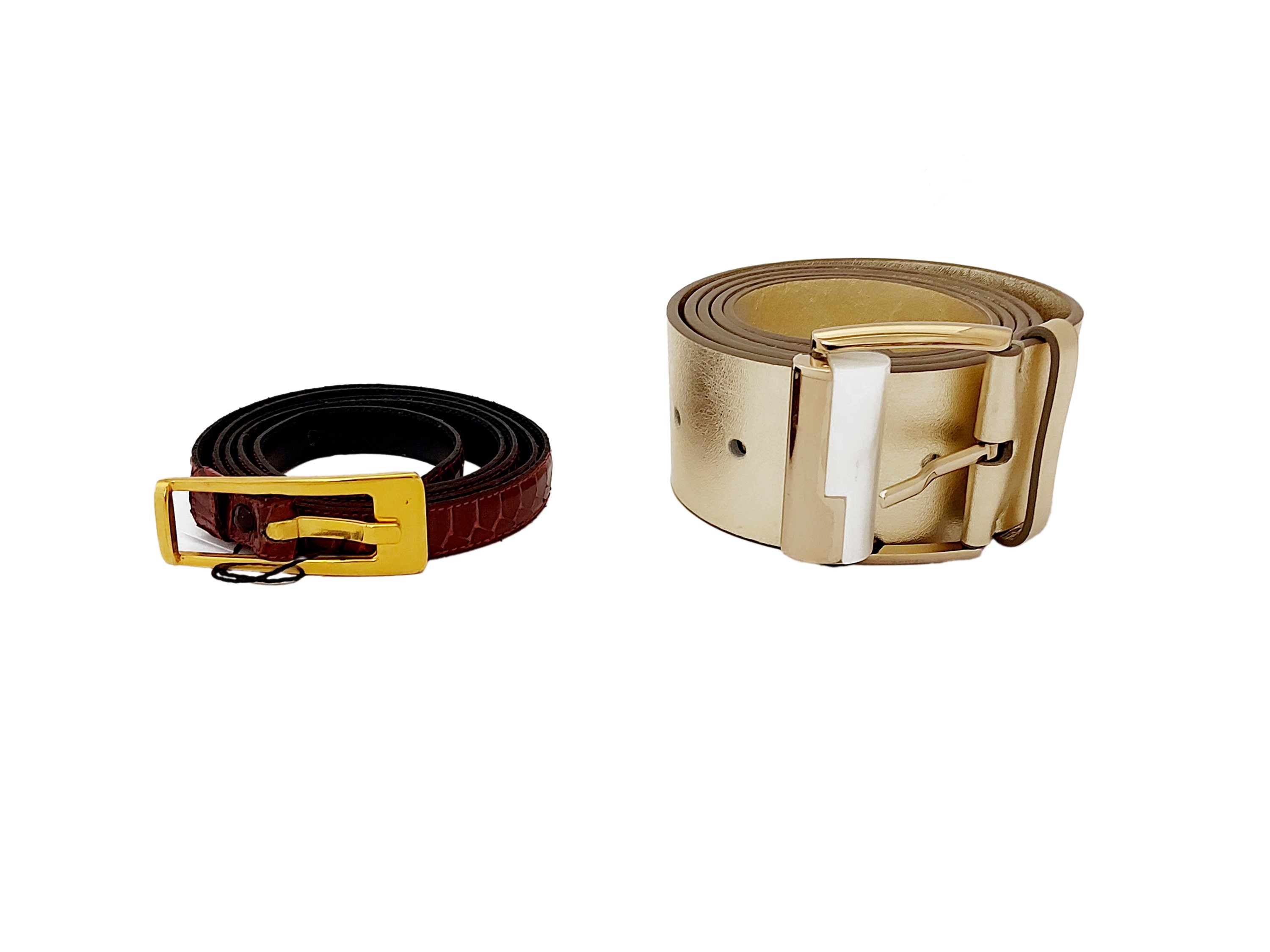 Salvatore Ferragamo - Due Cinture in Pelle