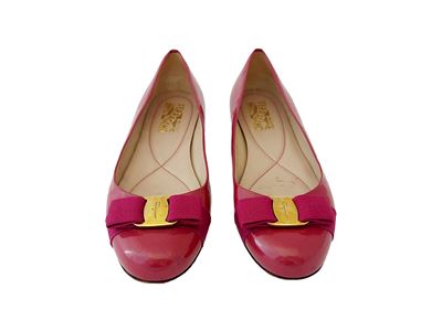 Salvatore Ferragamo - Ballerine in Vernice Color Ciclamino
