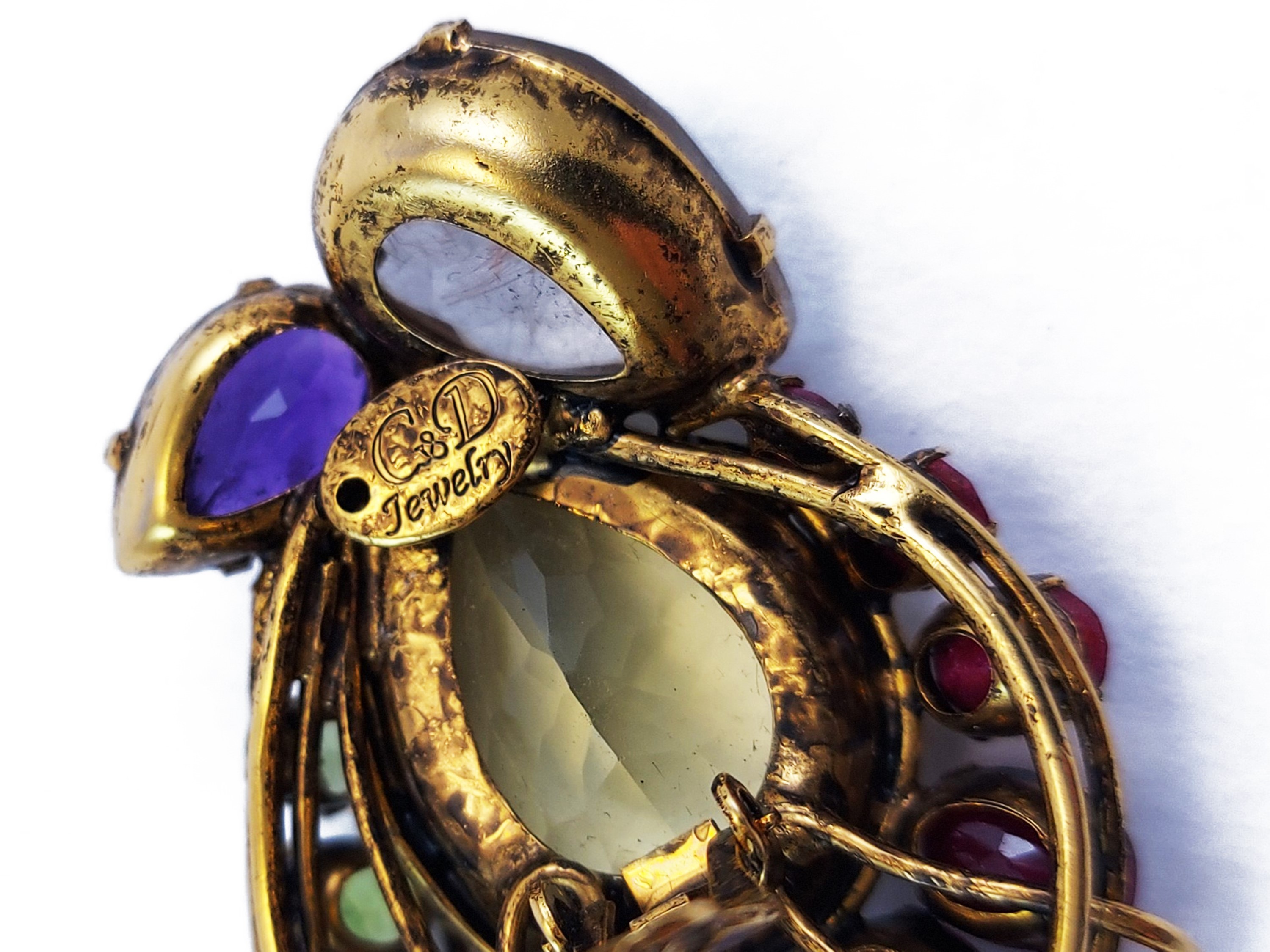 C&D Jewerly - Orecchini a clip realizzati a forma di goccia