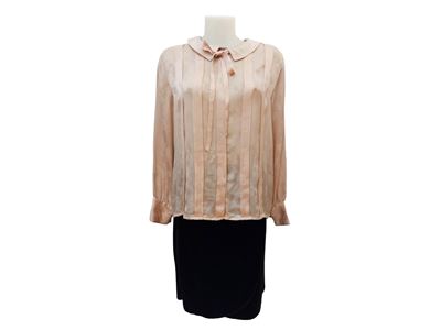 Chanel - Camicia in Seta Color Cipria