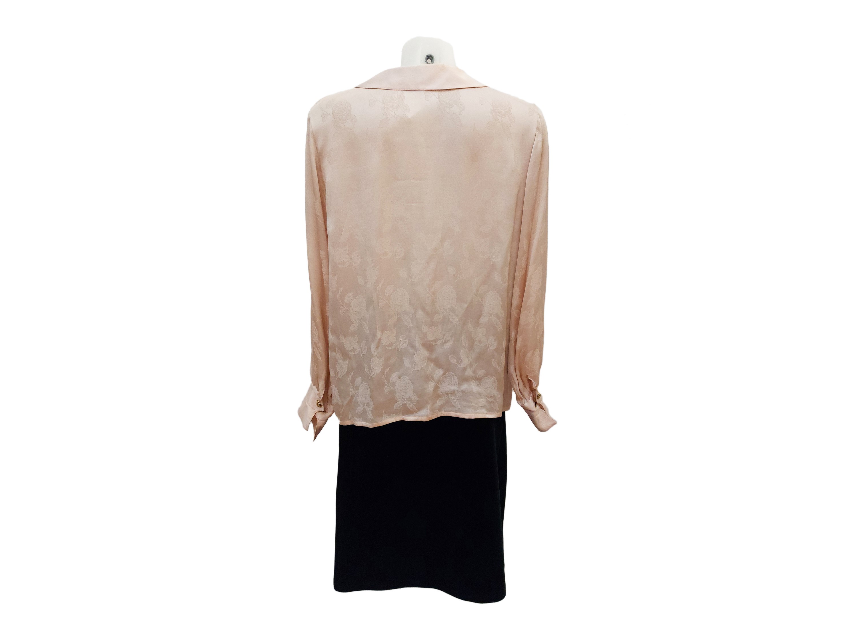 Chanel - Camicia in Seta Color Cipria