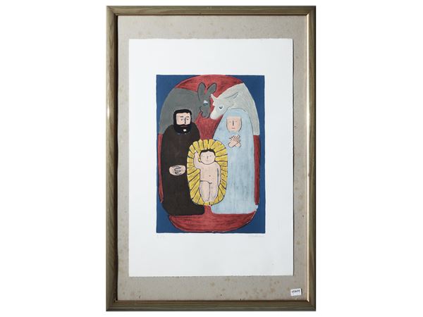 Venturino Venturi : Nativity  - Auction Dèballage. Deals at Auction - Maison Bibelot - Casa d'Aste Firenze - Milano