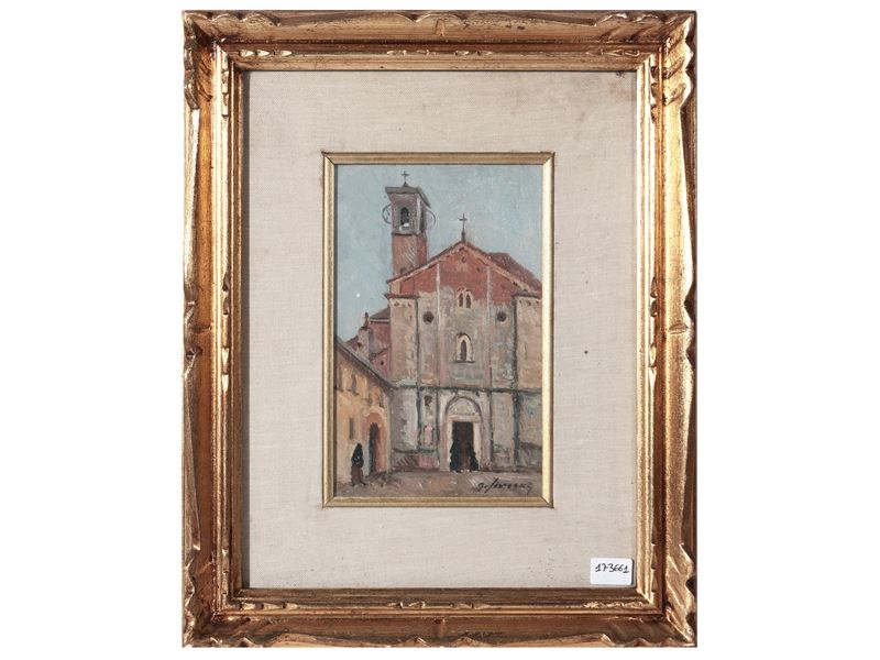 Giovanni Sircana - Scorcio di Chiesa con Suore