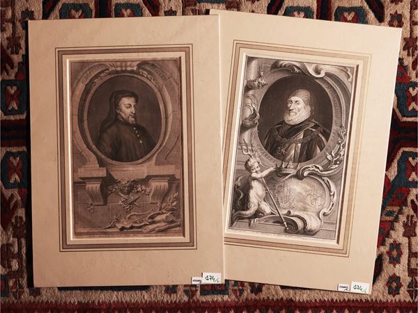 Ritratti di Geoffrey Chaucer e di Charles Howard, Duca di Nottingham