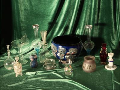 Raccolta di Accessori in Vetro Soffiato da Collezione