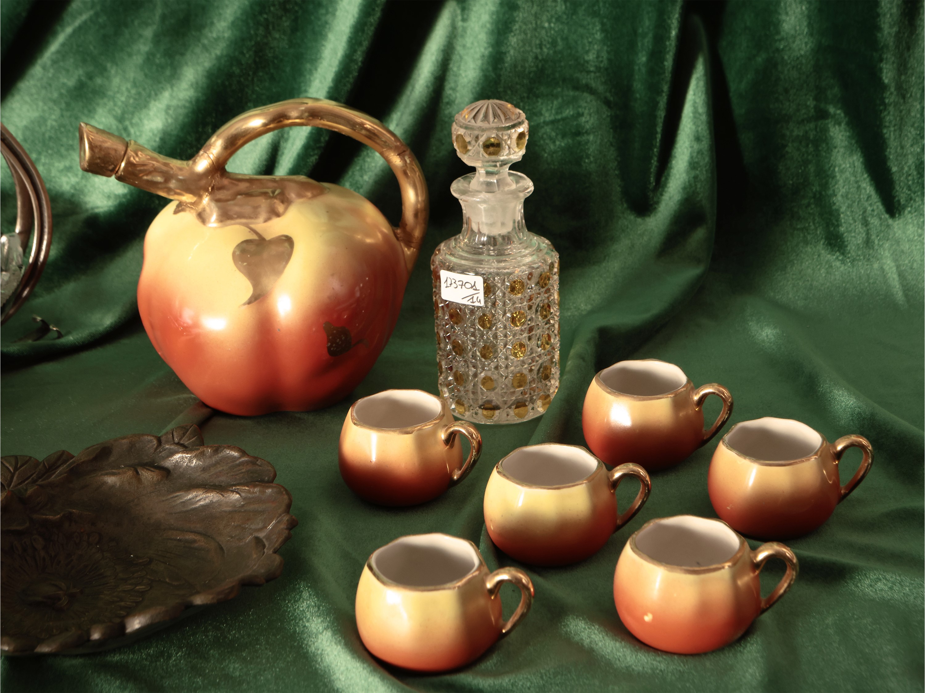 Lotto di Accessori di Gusto Art Nouveau
