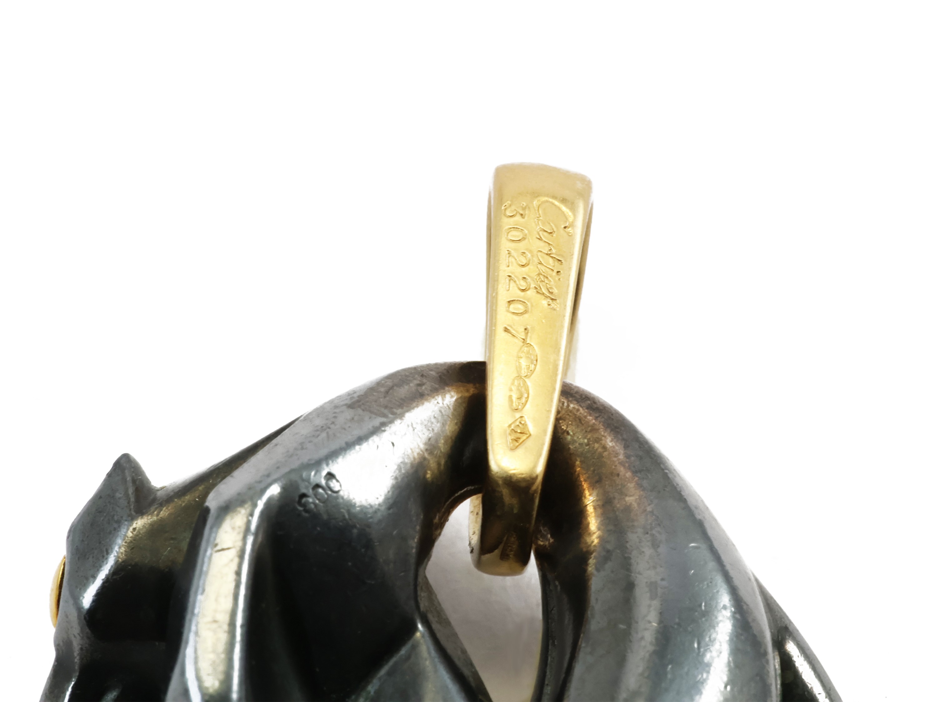 Pendente Cartier Panthère in Oro Giallo e Argento