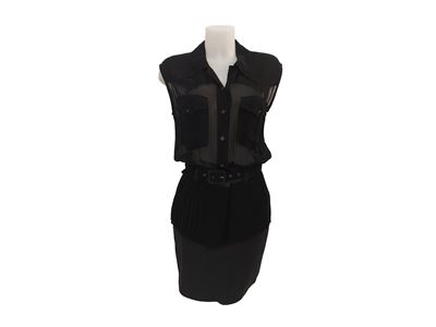 Moschino Jeans - Abito in Viscosa, Rayon e Jeans Nero
