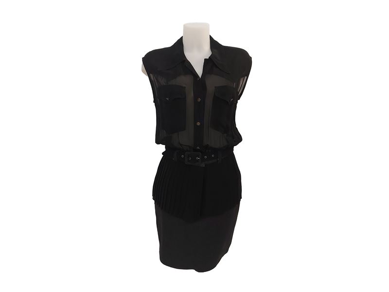 Moschino Jeans - Abito in Viscosa, Rayon e Jeans Nero
