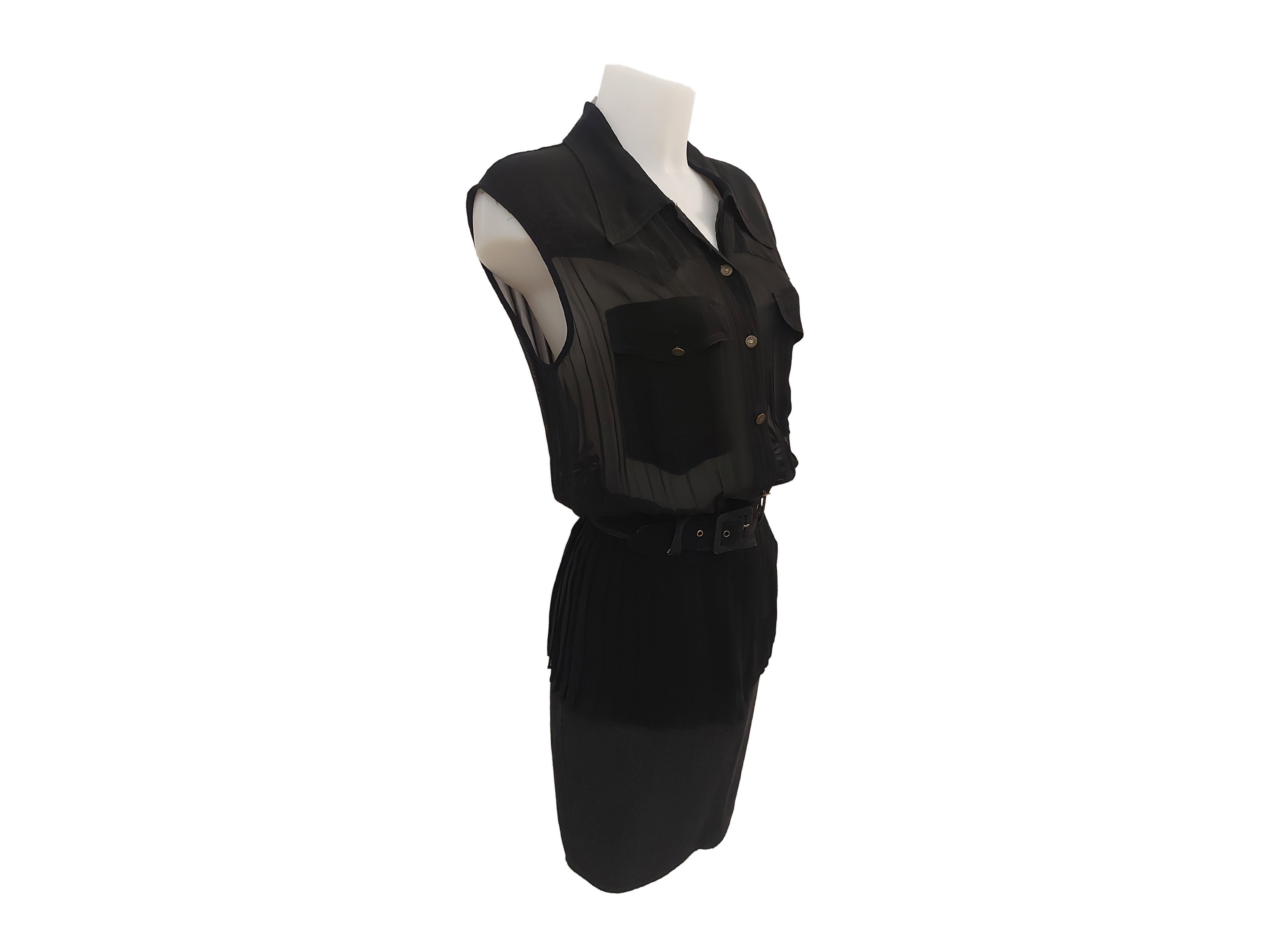 Moschino Jeans - Abito in Viscosa, Rayon e Jeans Nero