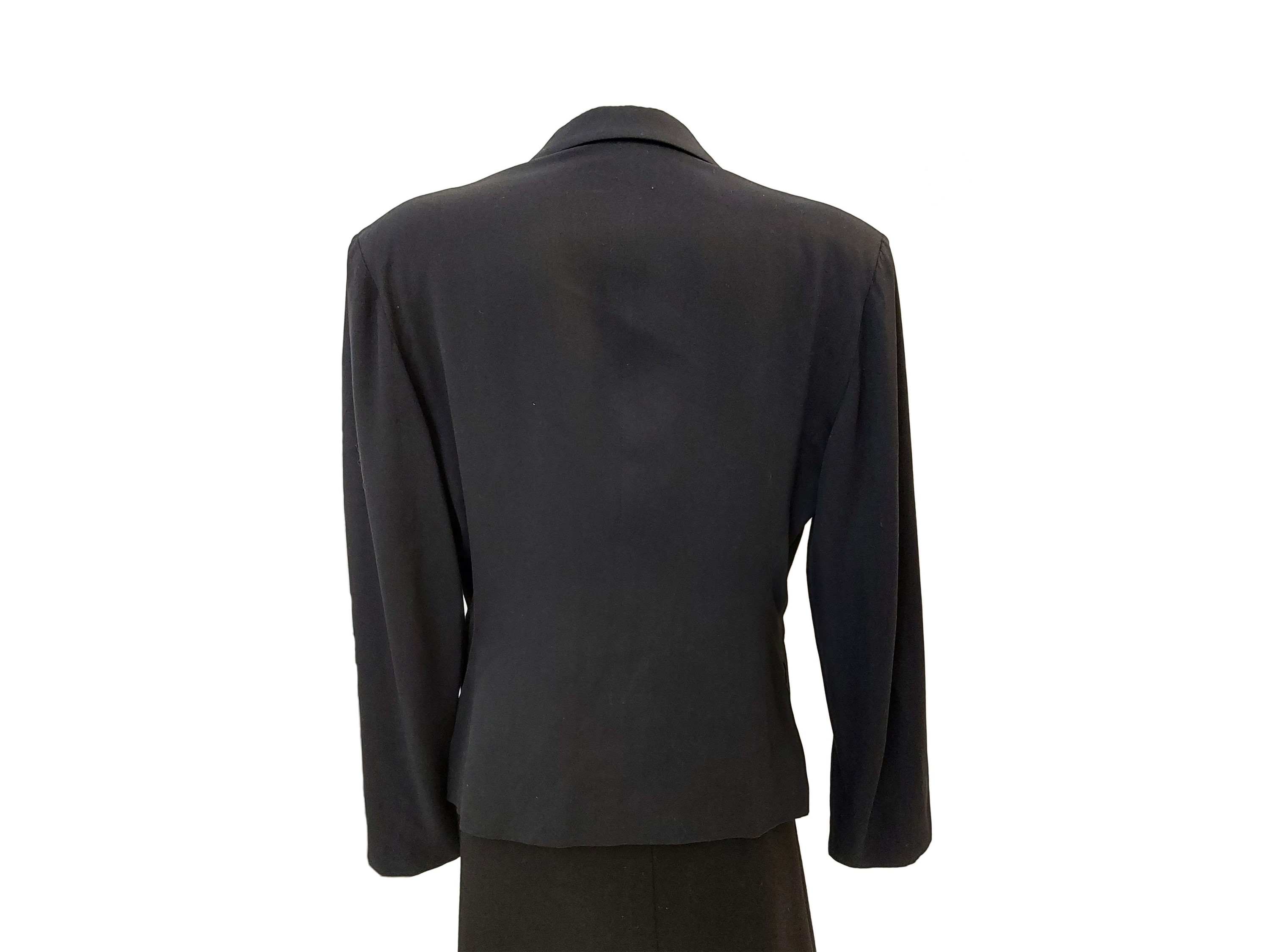 Moschino Cheap And Chic - Giacca in Rayon e Seta Nera