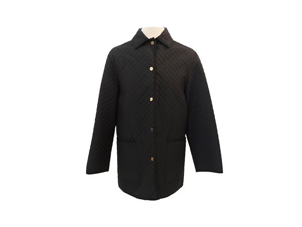 Salvatore Ferragamo - Black quilted husky