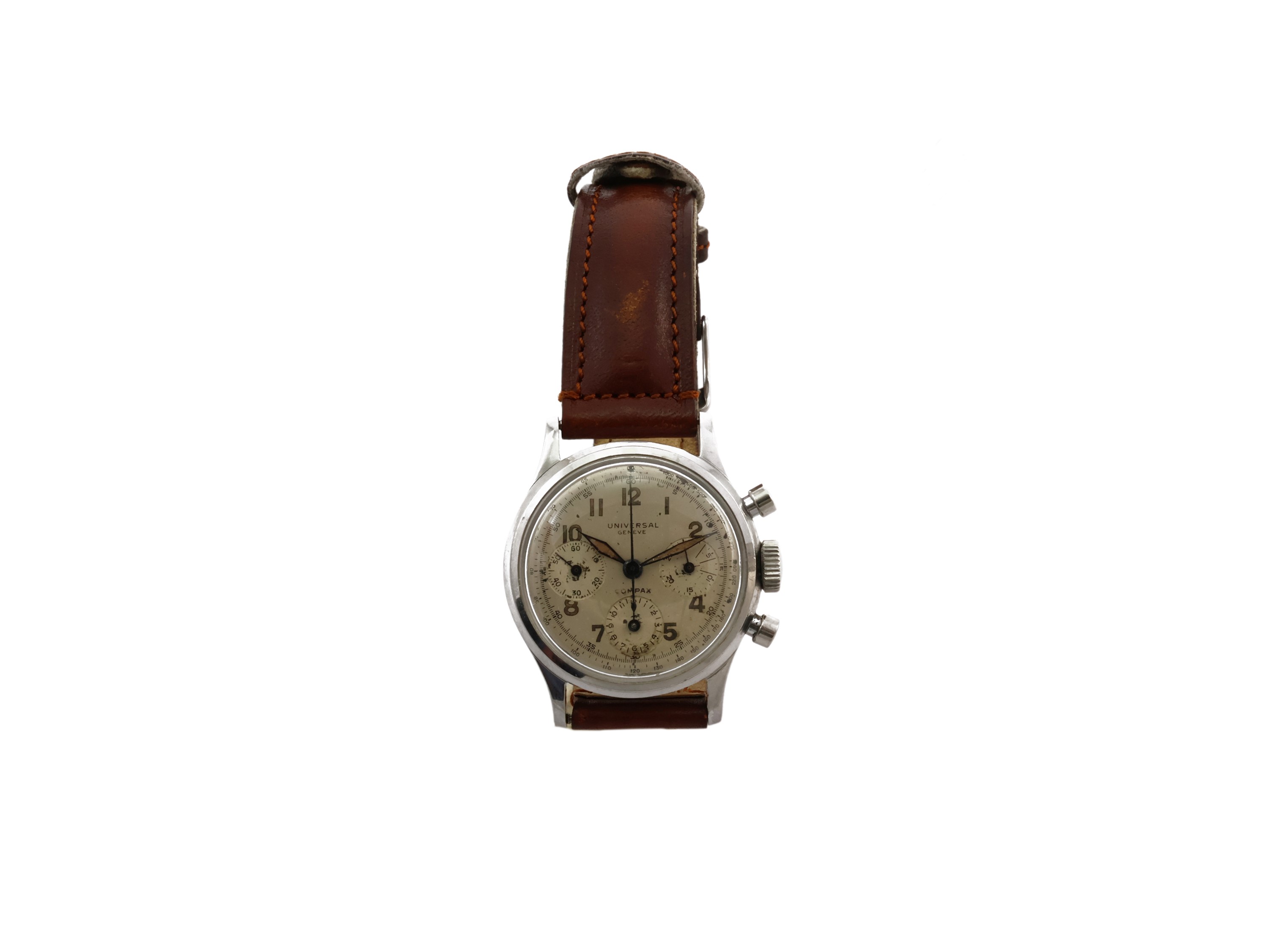 Orologio Universal Genève Compax in Acciaio