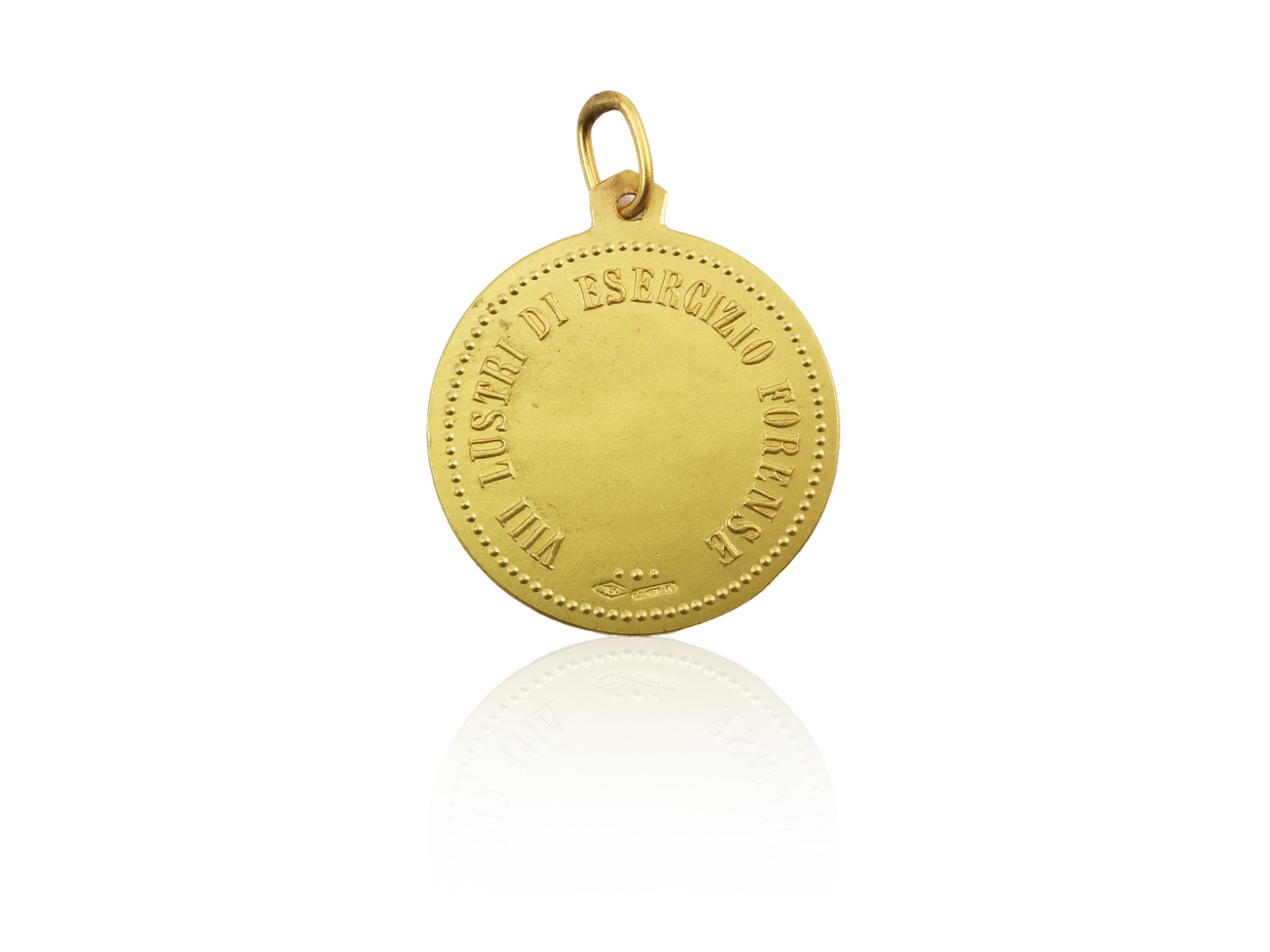 Medaglia Pendente in Oro Giallo