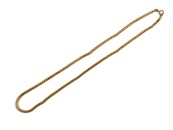 Yellow gold necklace
