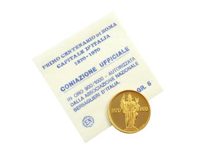 Medaglia Commemorativa in Oro Giallo 900/1000