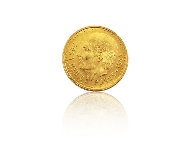 Una Moneta da 2,5 Pesos in Oro