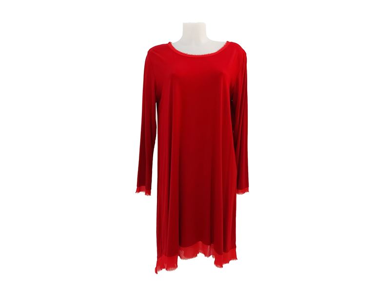 Moschino Cheap And Chic - Abito a Tunica in Jearsey Rosso