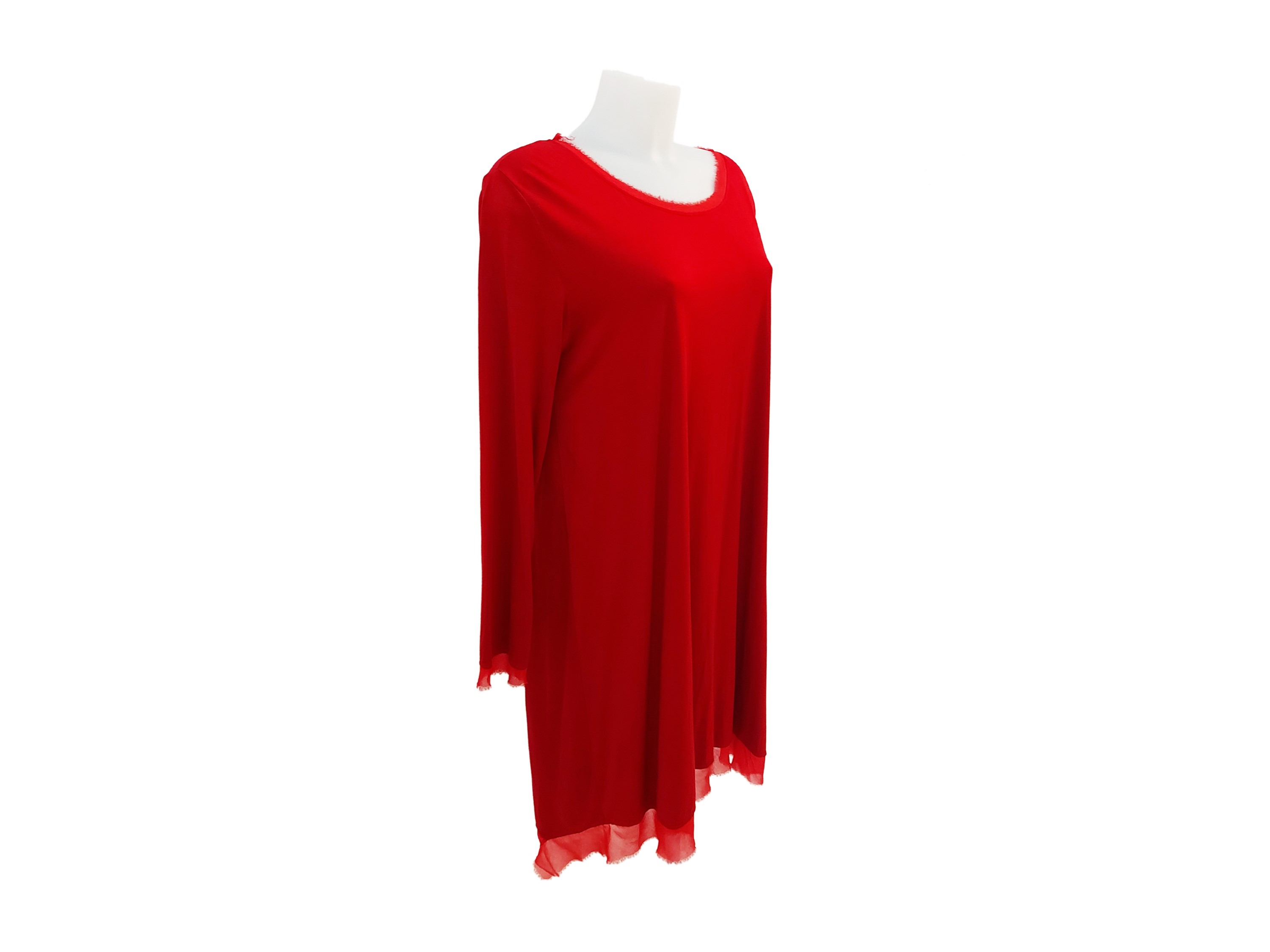 Moschino Cheap And Chic - Abito a Tunica in Jearsey Rosso