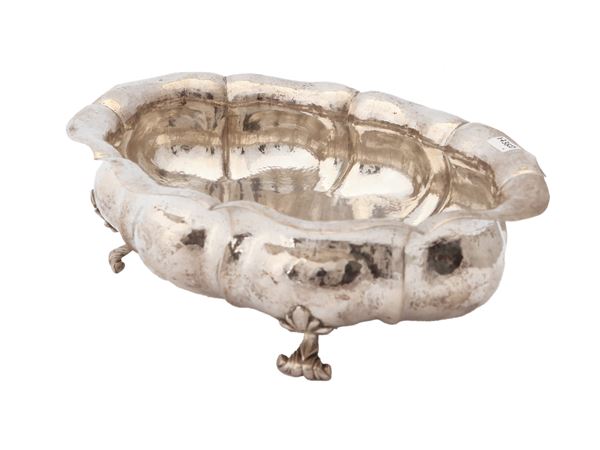 Centro Fioriera Centro Tavola in silver border shaped with curlous feet