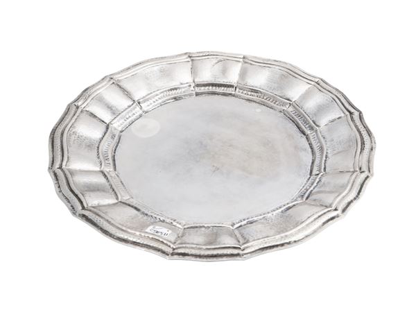 Pair of silver trays