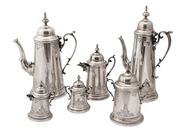 Silver coffee maker, Brandimarte
