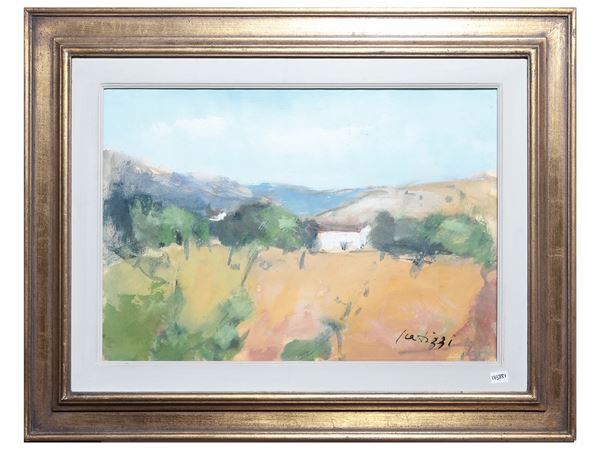 Sergio Scatizzi : Paesaggio  - Asta L'arte di arredare: occasioni in asta - Maison Bibelot - Casa d'Aste Firenze - Milano