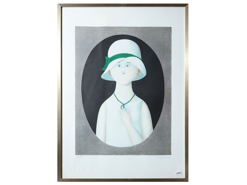 Antonio Bueno - Donna con Cappello