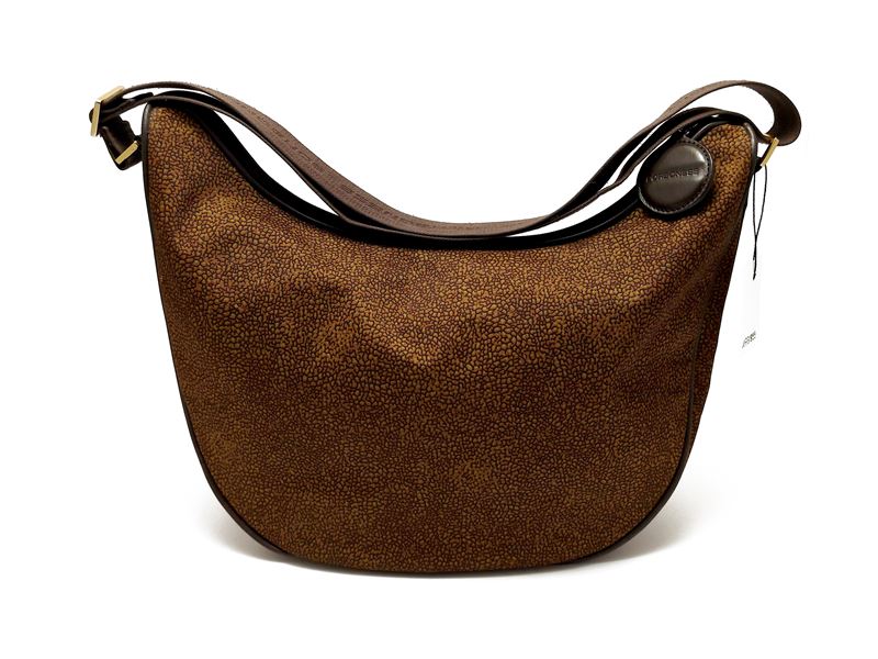 Borbonese - Borsa a Tracolla in Nylon Marrone