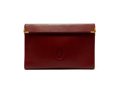 Cartier - Trousse Toilette in Pelle Bordeaux