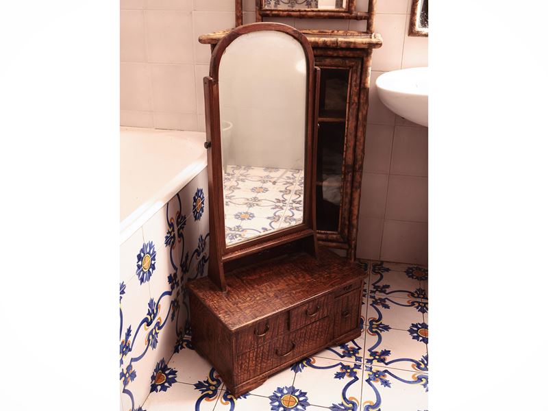 Specchiera a Psiche da Toilette in Essenze Esotiche