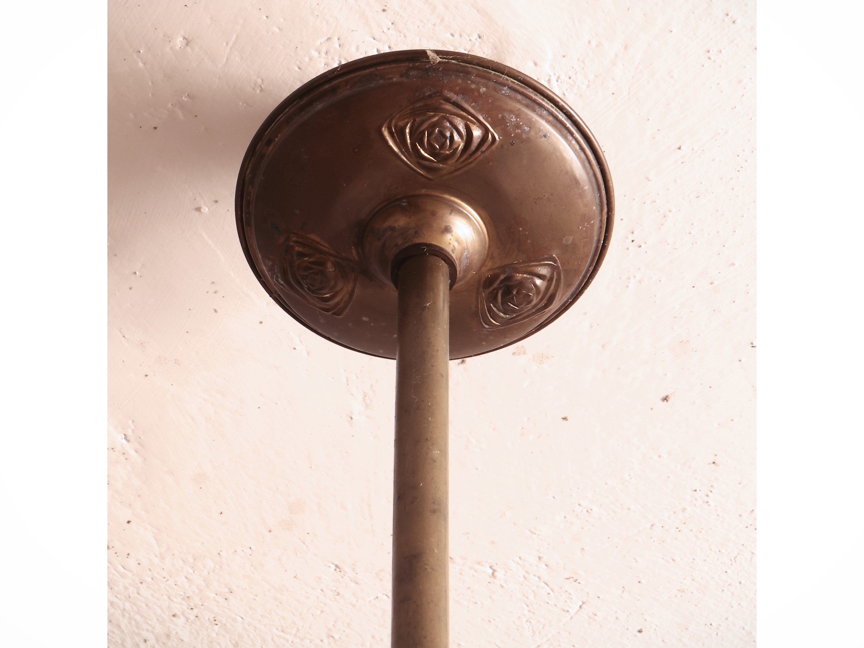 Lampadario in Metallo Dorato