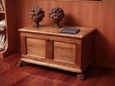 Piccola Cassapanca in Legno Tenero