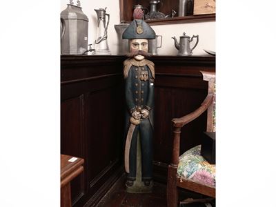 Grande Figura Lignea Decorativa