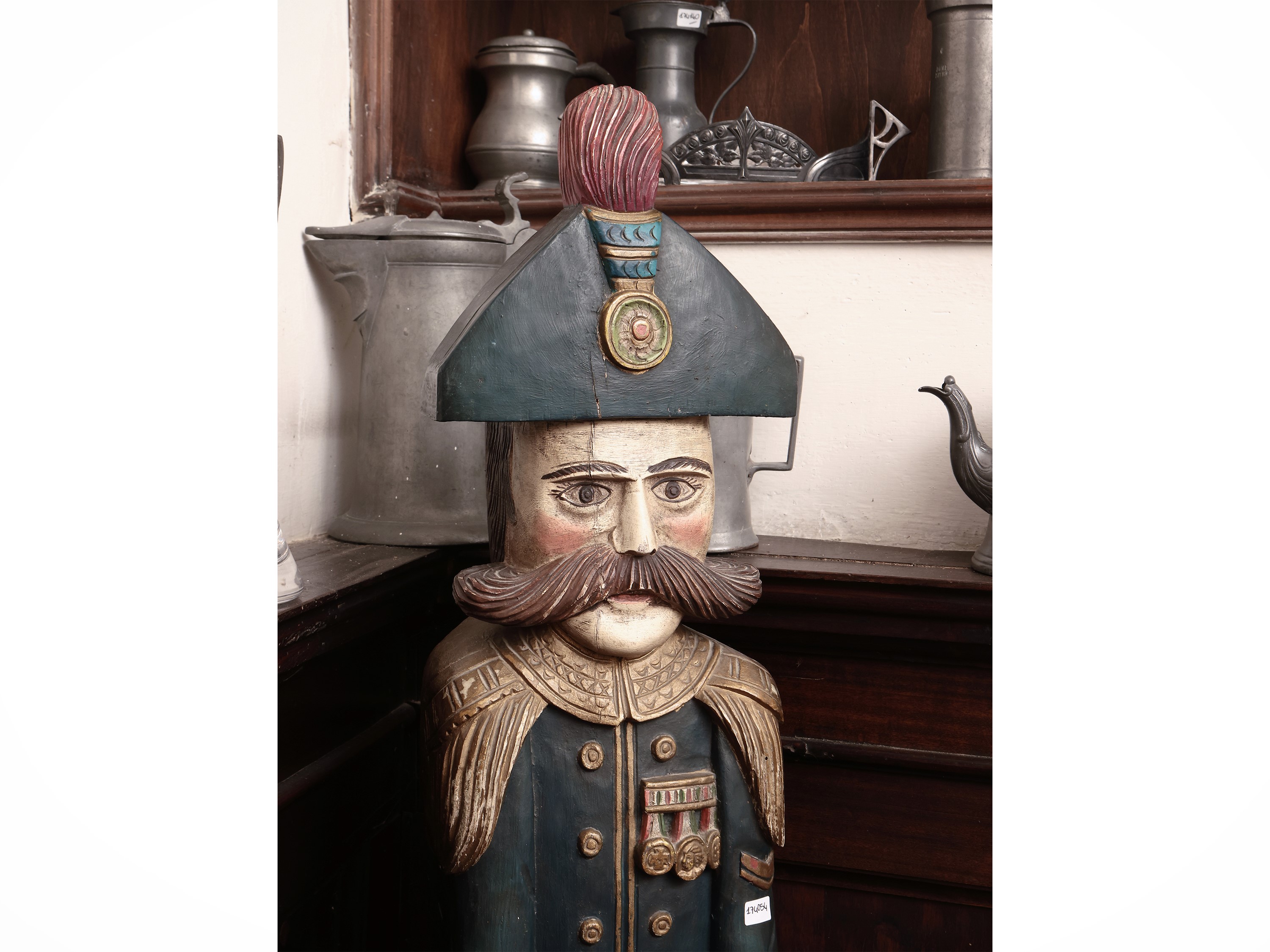 Grande Figura Lignea Decorativa