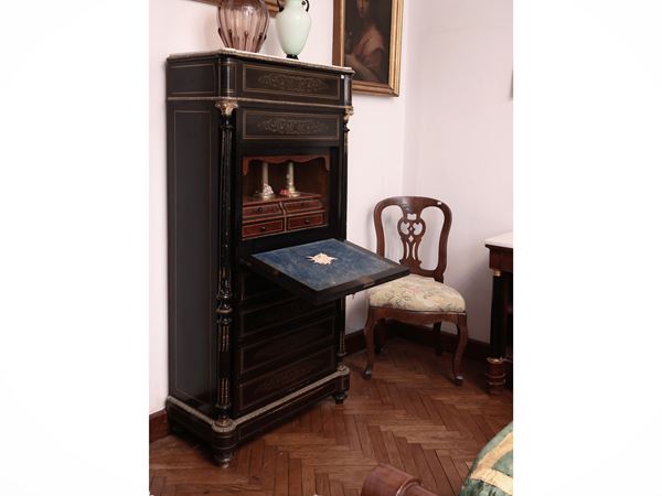 Secretaire in legno ebanizzato
