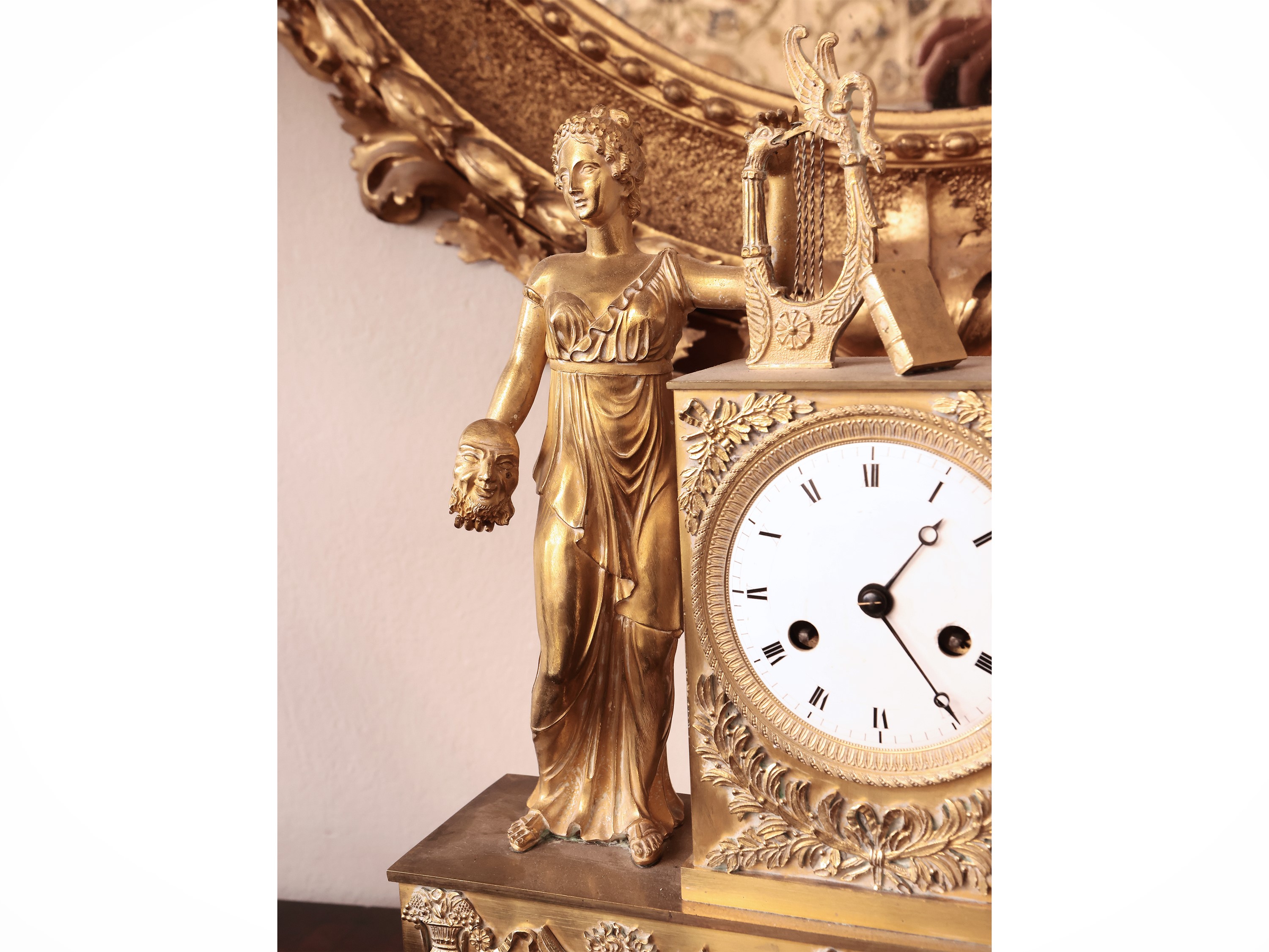 Orologio da Tavolo in Bronzo Dorato