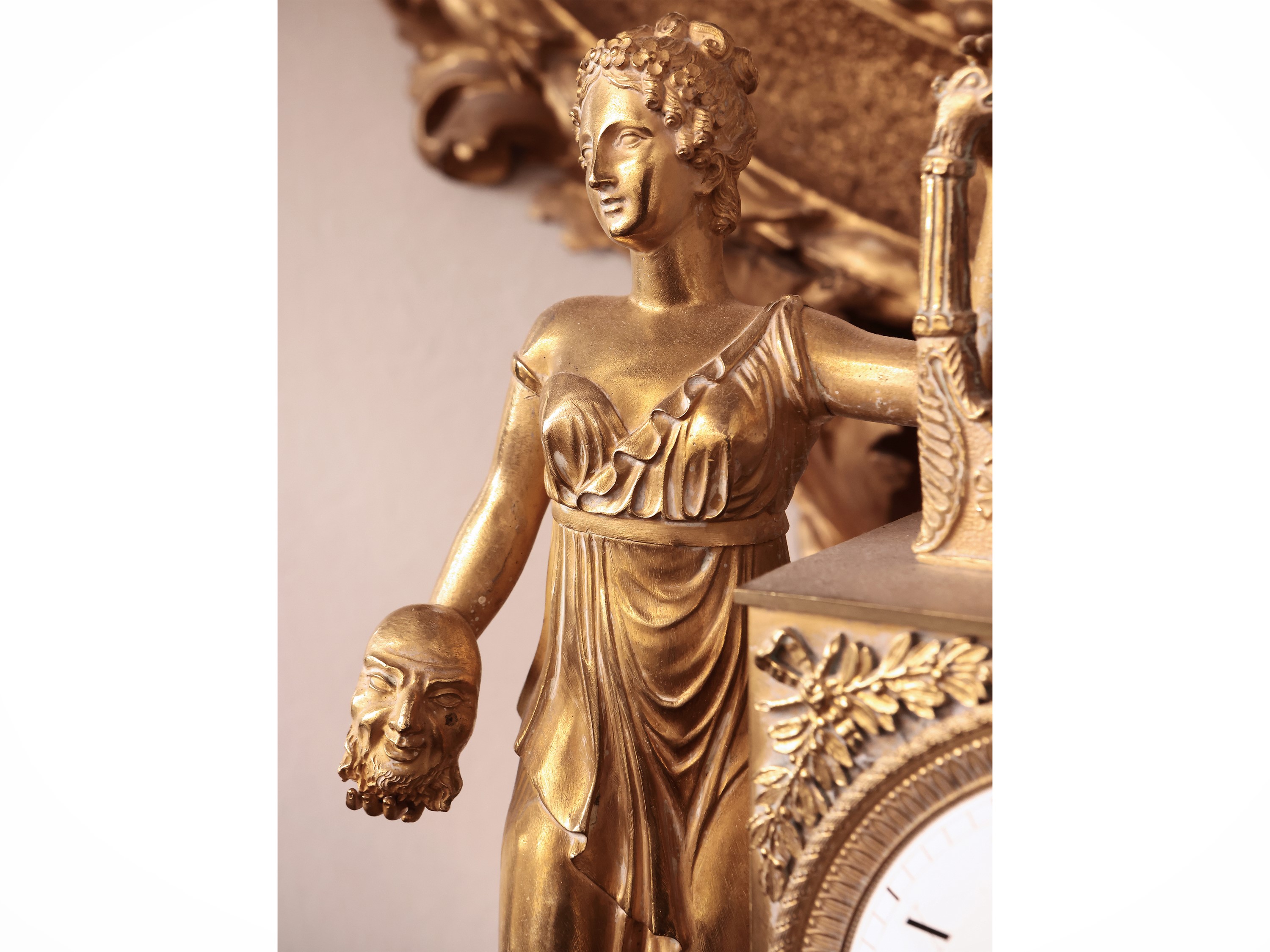 Orologio da Tavolo in Bronzo Dorato