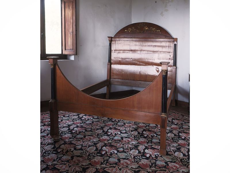 Letto ad una piazza e mezzo in ciliegio