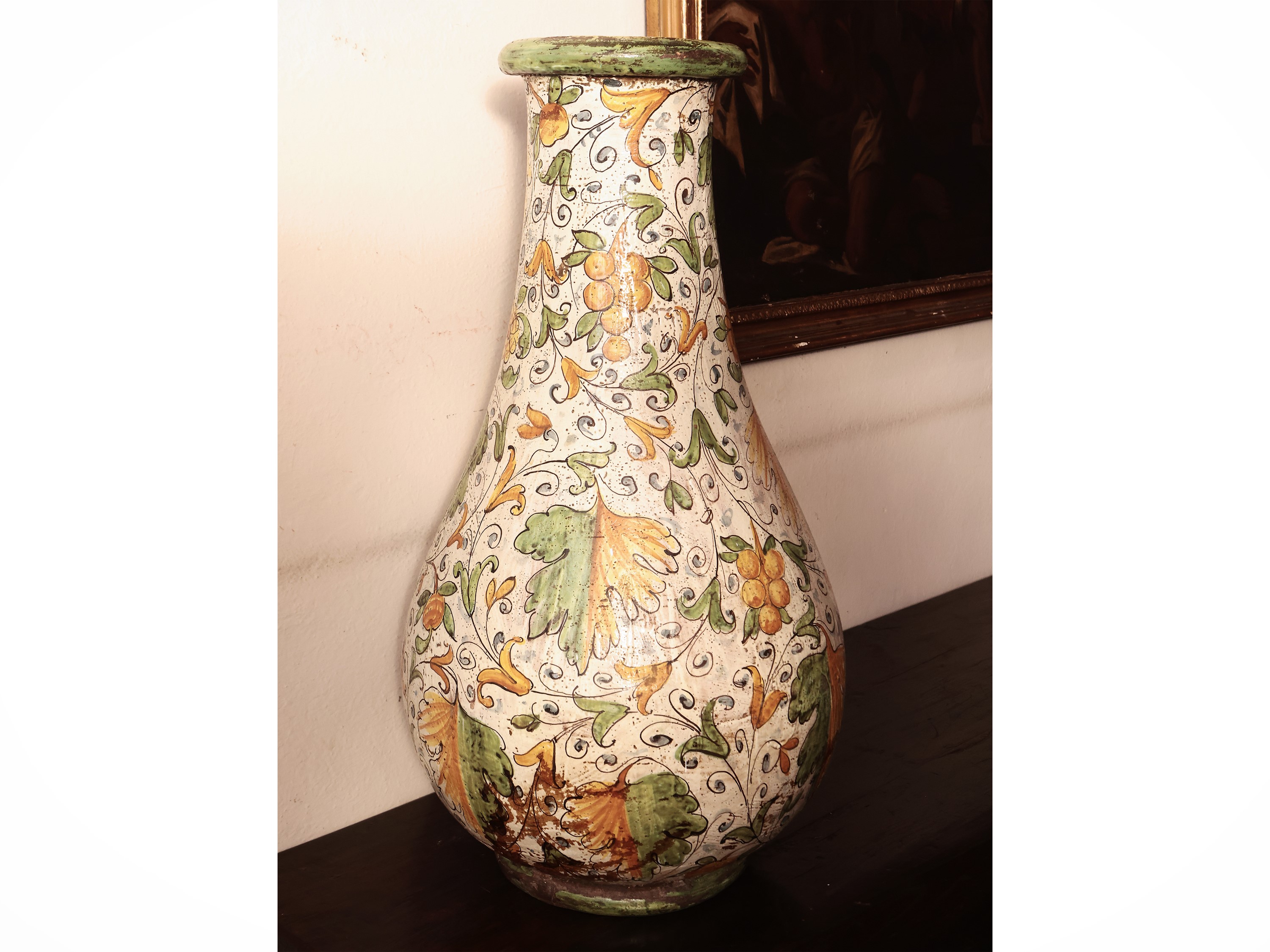 Coppia di Orci da Vino in Maiolica, Manifattura di Montelupo