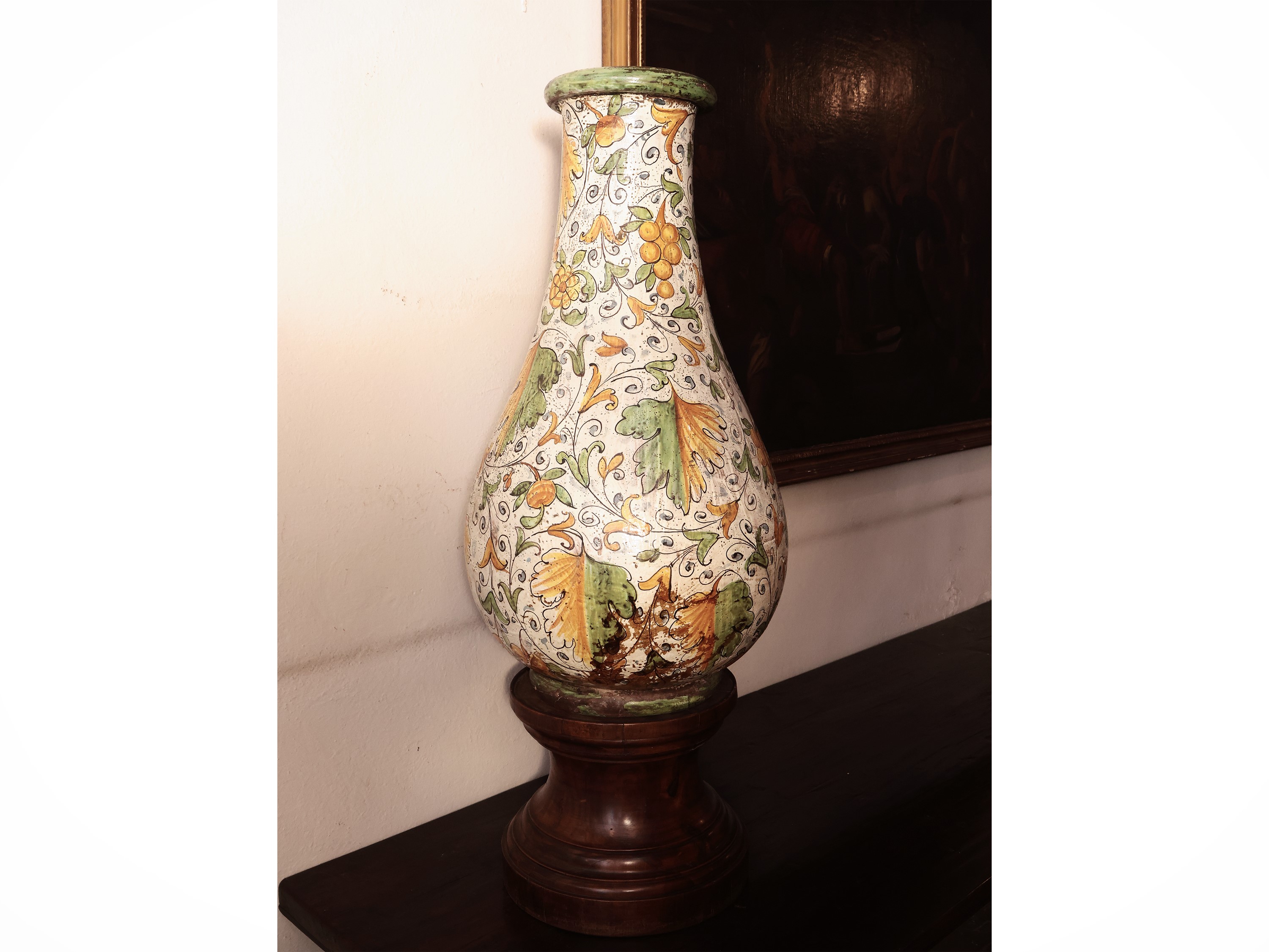 Coppia di Orci da Vino in Maiolica, Manifattura di Montelupo