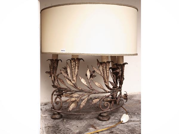 Candelabro in tôle dorata