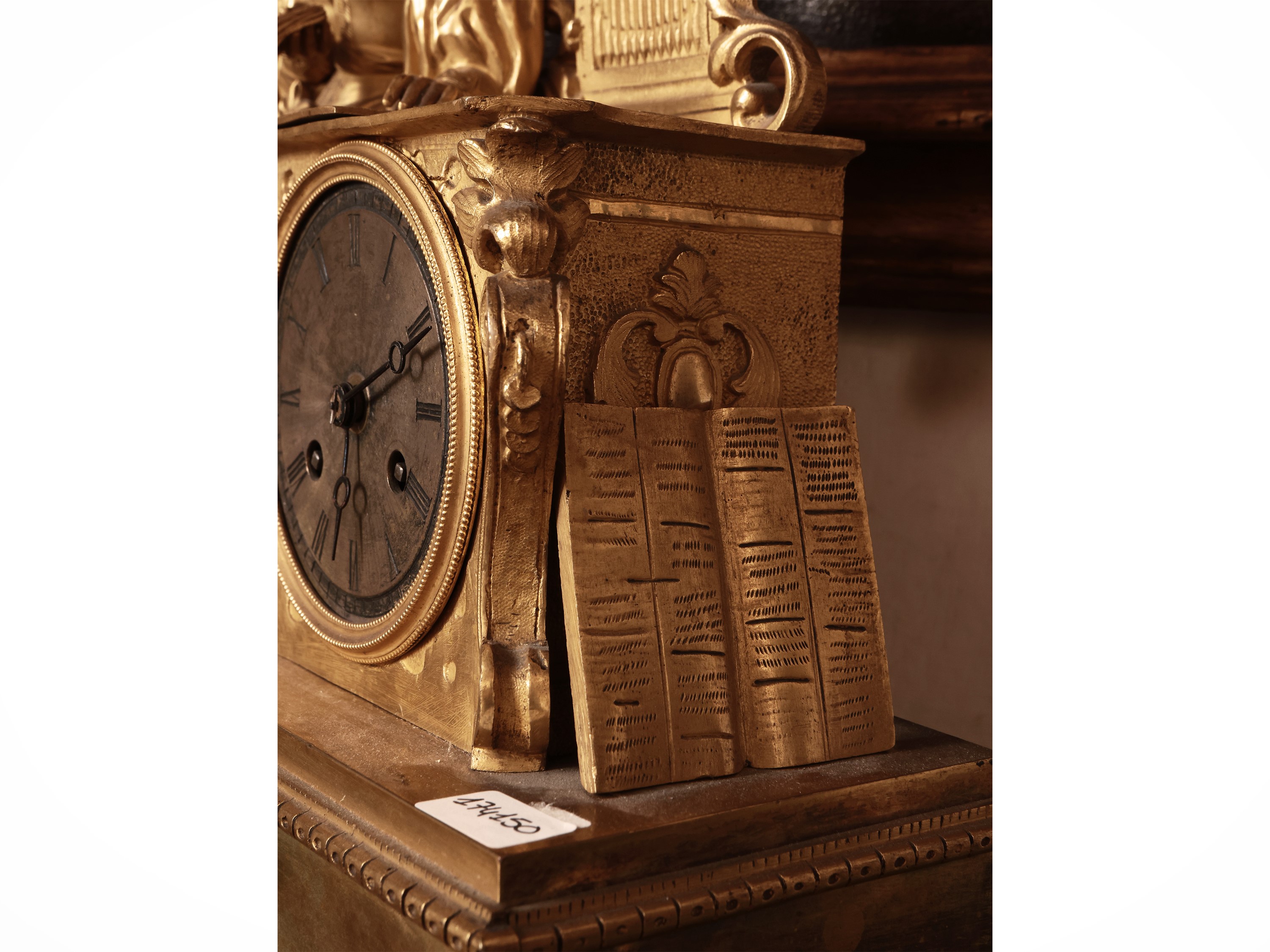 Orologio da Tavolo in Bronzo Dorato