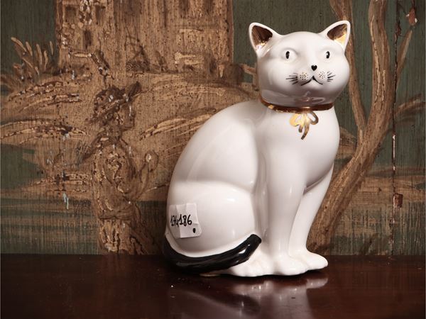 Gatto in ceramica, Fornasetti