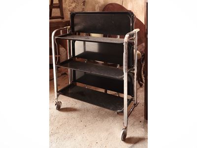 Carrello di servizio pieghevole, h cm 76x66x42