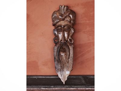 Mascherone Orientale in Legno Tenero
