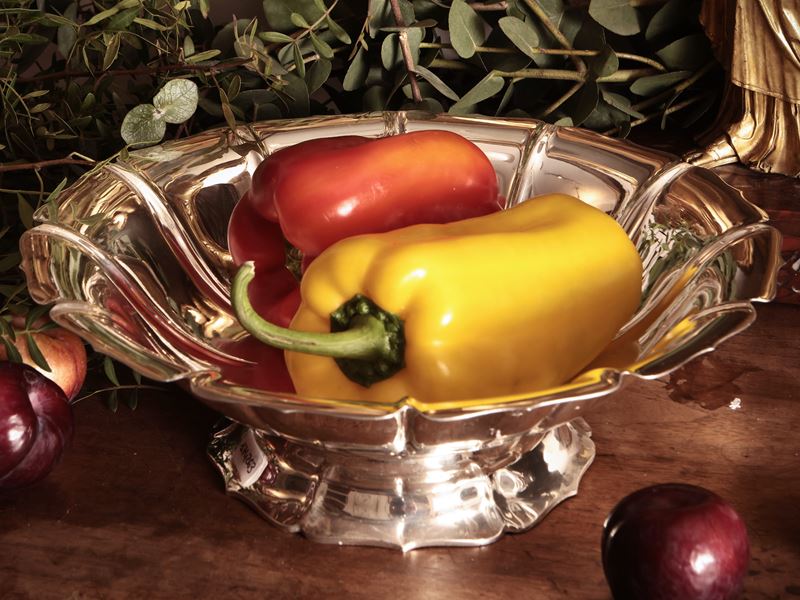 Alzata centrotavola in argento sterling 925