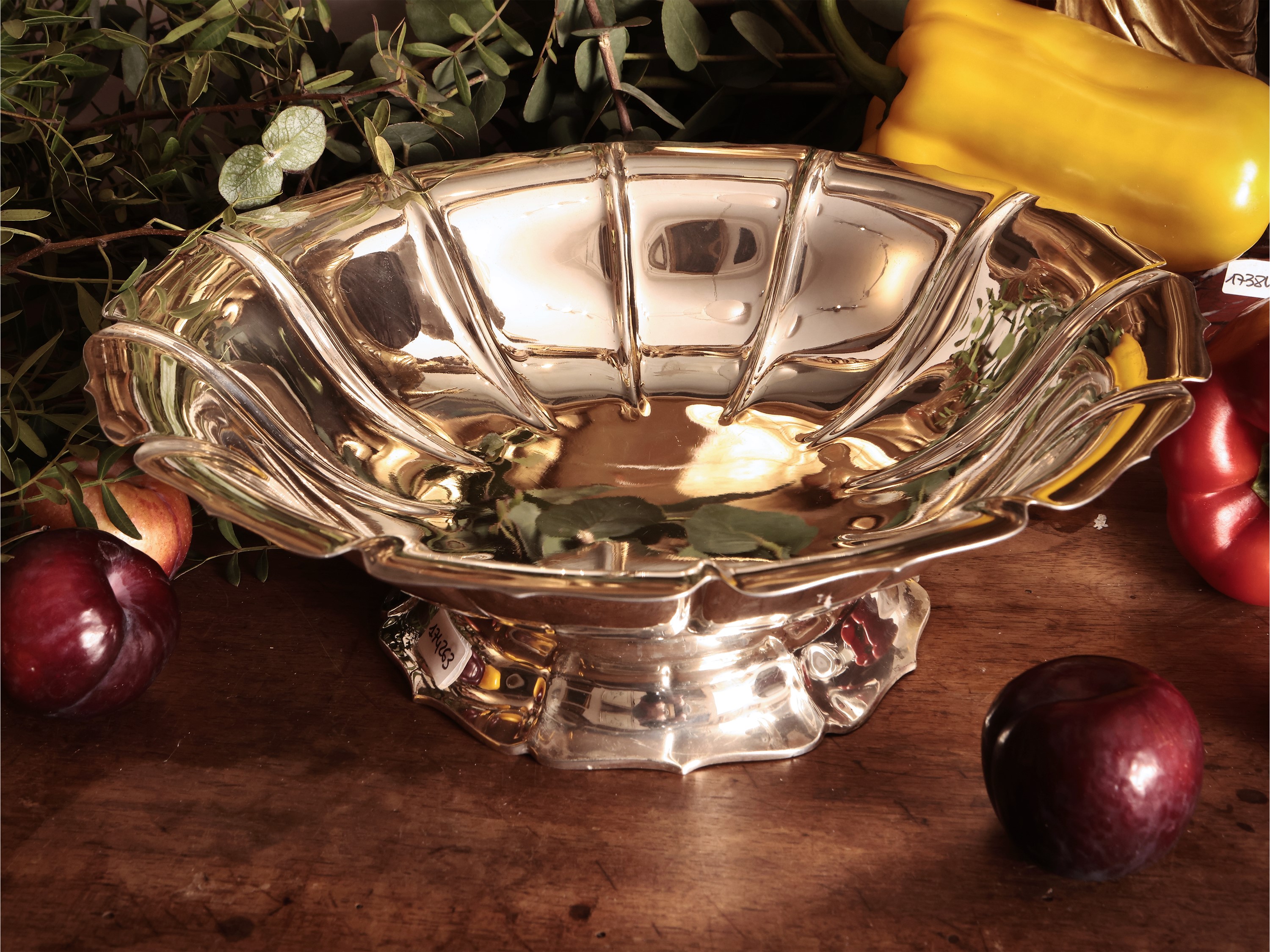 Alzata centrotavola in argento sterling 925