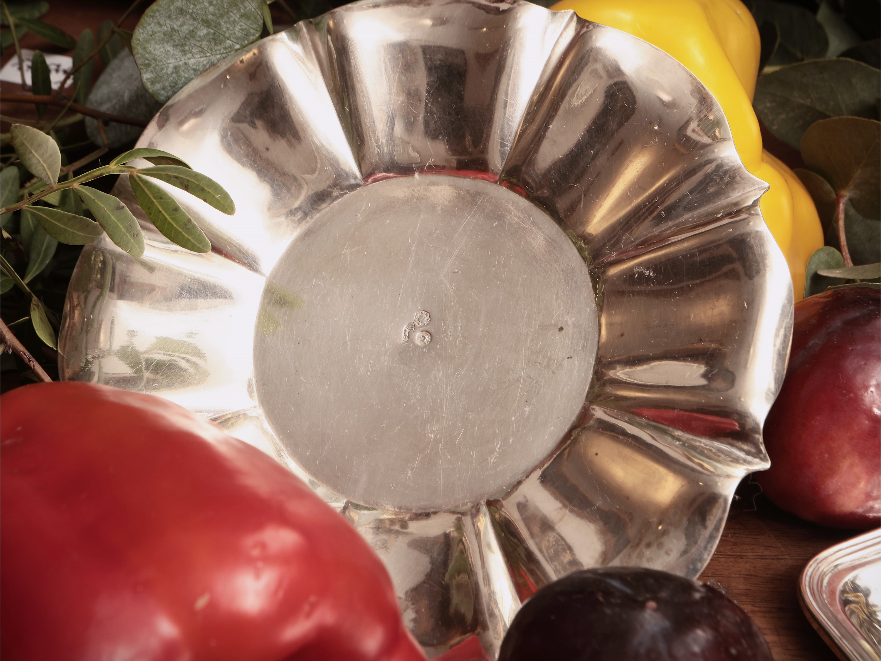 Lotto di argenteria, composto da cestini e vassoietti