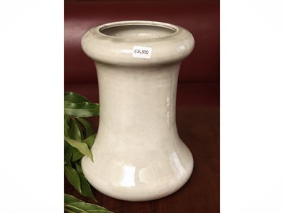 Vaso in ceramica a rocchetto, altezza cm 25